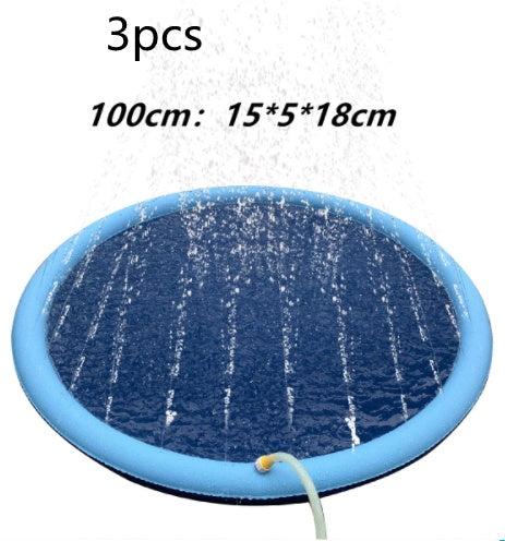 Non-Slip Splash Pad For Kids And Pet Dog Pool