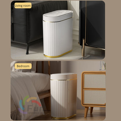 Smart Trash Can With Lid For Bedroom And Living Room Kitchen Storage Box Trash Can Induction Small Car Box Automatic Smart Dustbin Smart Trash Bin MeleMarket