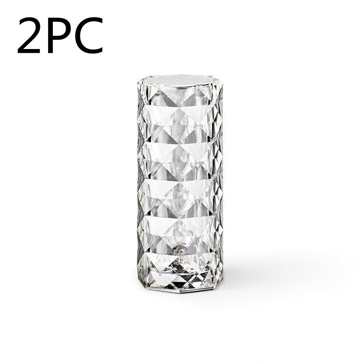 Nordic Crystal Lamp USB Table Lamps Bedroom