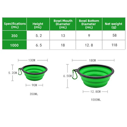 Portable Foldable Pet Bowl My Shop