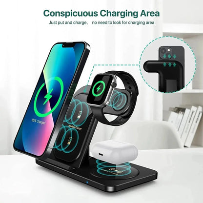 3 In 1 Wireless Charger Stand Pad My Shop