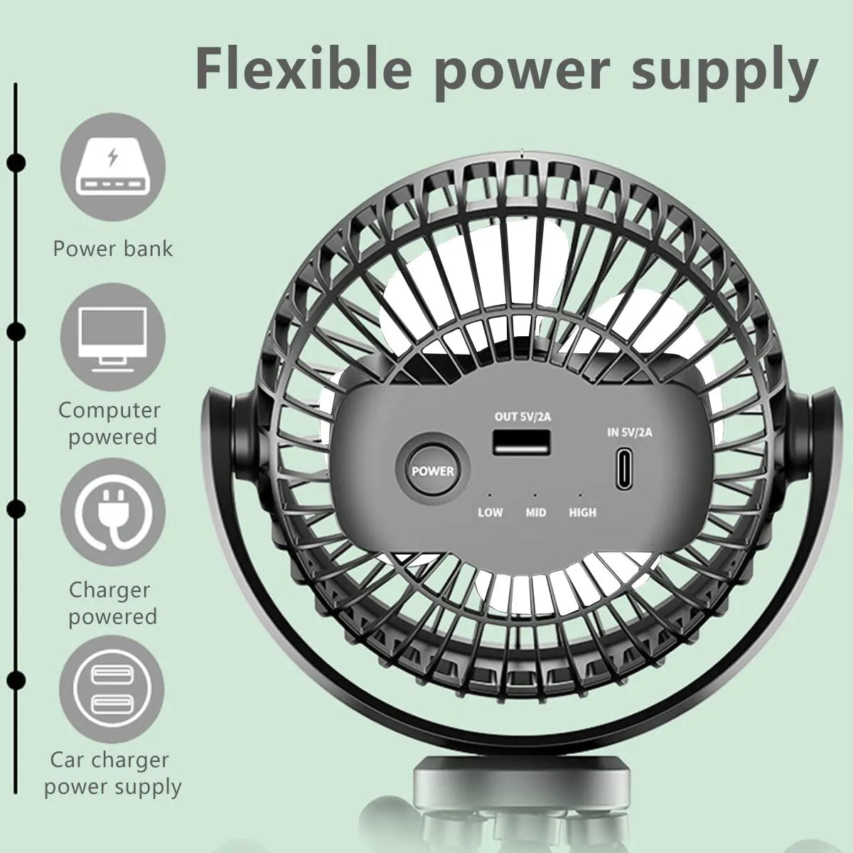 USB Desktop Folding Fan My Shop