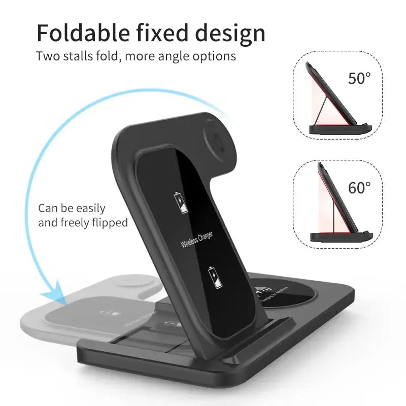 3 In 1 Wireless Charger Stand Pad My Shop