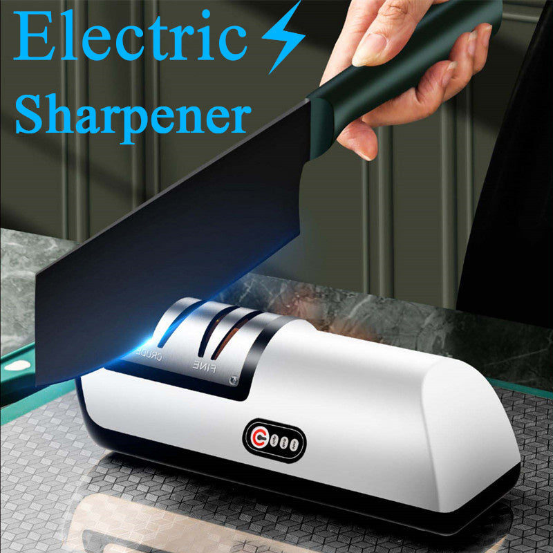 USB Rechargeable Electric Knife Sharpener Automatic Adjustable Kitchen Tool For Fast Sharpening Knives Scissors And Grinders Gadgets USB Electric Knife Sharpener