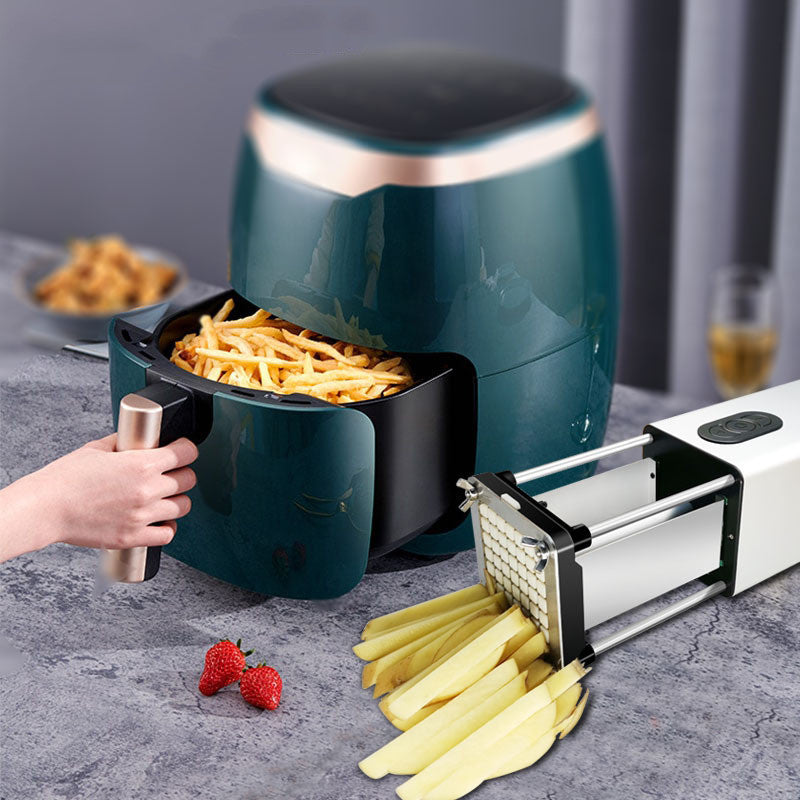 Kitchen Gadget Electric French Fry Cutter With Blades Stainless Steel Vegetable Potato Carrot For Commercial Household My Shop